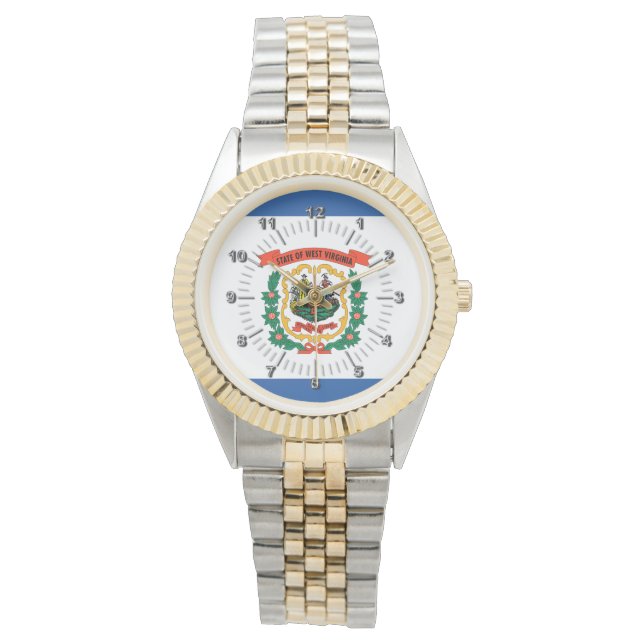 Relógio bandeira da Virgínia Ocidental (Frente)