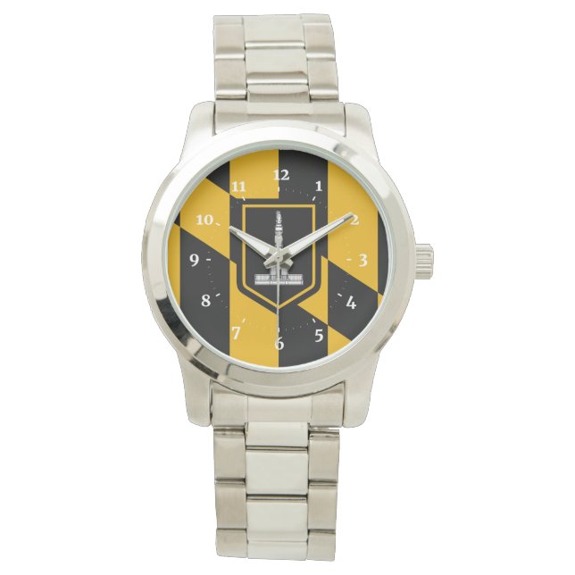 Relógio Bandeira de Baltimore, Maryland Wrist Watch (Frente)