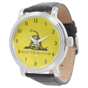 Relógio Bandeira de Gadsden Rattlesnake: Guerra Revolucion