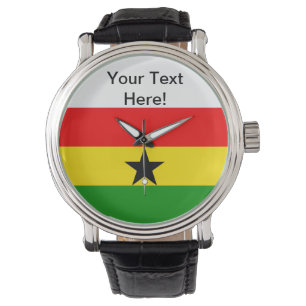 Relógio Bandeira de Ghana