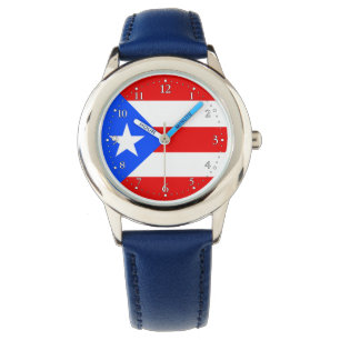 Relógio Bandeira de Porto Rico