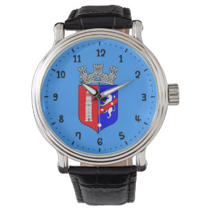 Relógio Bandeira de Tirana, Albânia Wrist Watch
