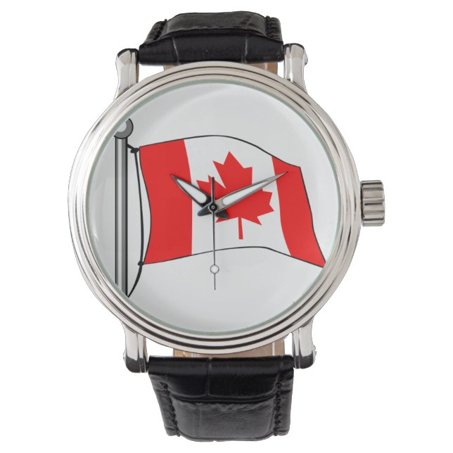 Relógio Bandeira do Canadá (Frente)