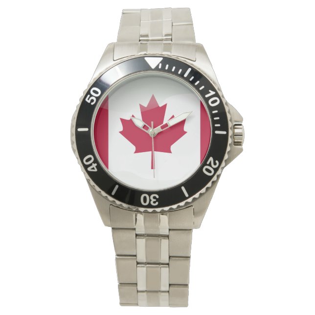Relógio Bandeira do Canadá (Frente)
