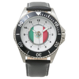 Relógio Bandeira do México, Bandeira do couro preto