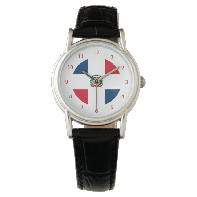 Relógio Bandeira Dominicana Watch (Frente)