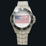 Relógio Bandeira dos Estados Unidos da América<br><div class="desc">Esta é uma representação digital da bandeira americana dos Estados Unidos.</div>