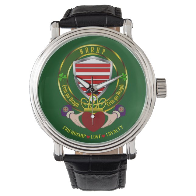 Relógio Barry Irish Shield & Claddagh Watch (Frente)