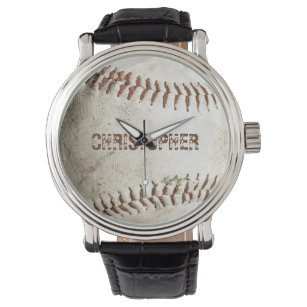 Relógio Baseball em Vintage Personalizado