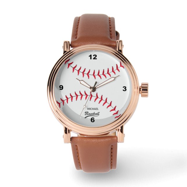 Relógio Baseball Personalizado Name Watch (Frente)