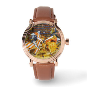 RELÓGIO BATALHA MEDIEVAL, LUTAR CONTRA O HORSEBACK