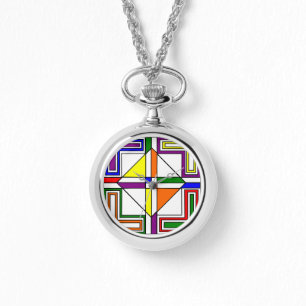 Relógio Bauhaus StainGlass