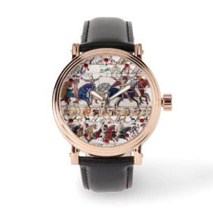 RELÓGIO BAYEUX TAPESTRY 1066 KNIGHTS E ARQUIVOS NORMANOS