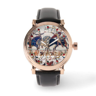 RELÓGIO BAYEUX TAPESTRY 1066 KNIGHTS E ARQUIVOS NORMANOS