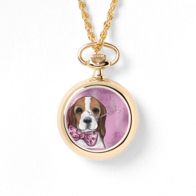 RELÓGIO BEAGLE DO DIA DOS NAMORADOS (Frente)