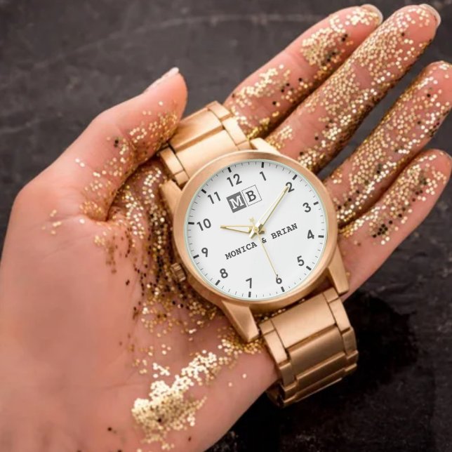 Relógio Beautiful Unique elegant vintage couples in love (Criador carregado)