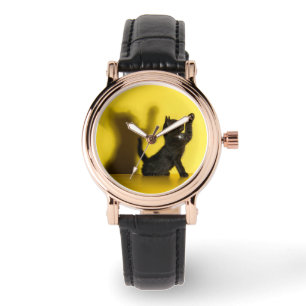 Relógio Bebês Mais Pobres   Brinquedo preto