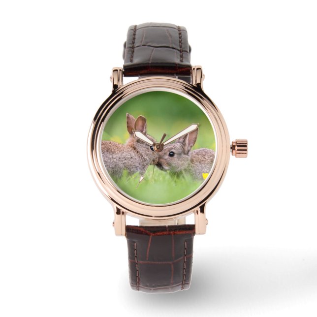 Relógio Bebês Mais Pobres | Bunny Kiss (Frente)