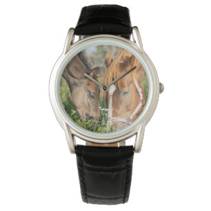 Relógio Bebês Mais Pobres Coluna de cavalos