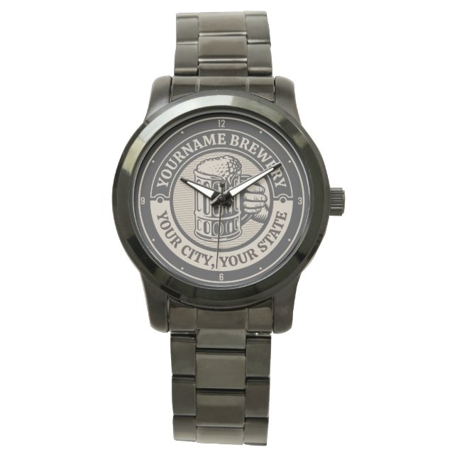 Relógio Beer Breeke Personalizado Brewery Big Mug (Frente)
