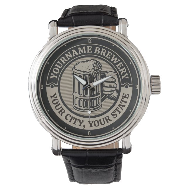 Relógio Beer Breeke Personalizado Brewery Big Mug (Frente)