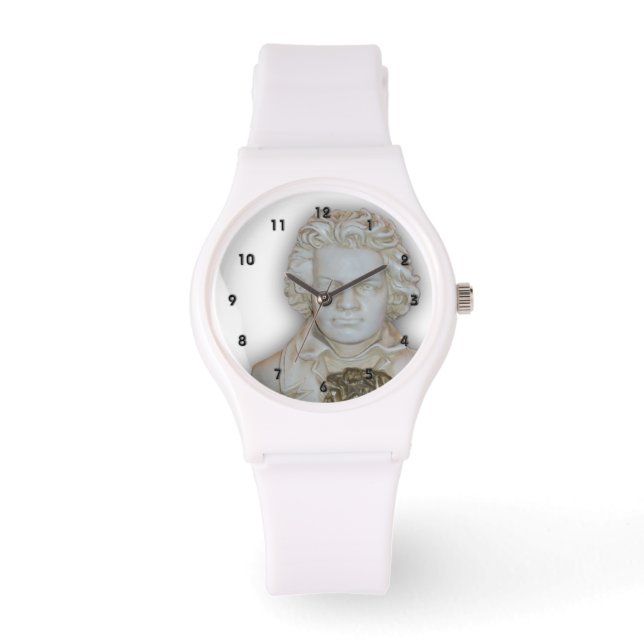 Relógio Beethoven Bust Watch 2 por Leslie Harlow (Frente)