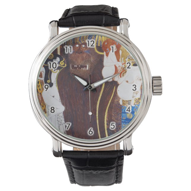 Relógio Beethoven Frieze (detalhe), Gustav Klimt (Frente)