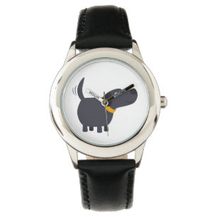 Relógio Bela Cartoon Black Labrador Watch
