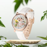 Relógio Bela mãe Adicionar sua foto eWatch<br><div class="desc">Presente para ela,  para a esposa da filha da mãe</div>