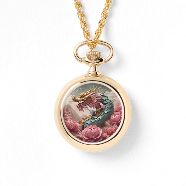 Relógio Belo Dragão de Ano Novo Chinês 2024 WW (Frente)