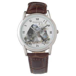 Relógio Belo Setter Inglês com Faasant, Arte