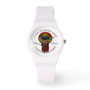 Relógio Bendito Inspirational Graças Personalizado Gratef