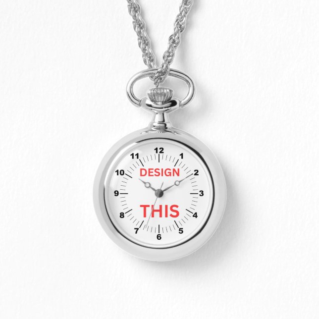 Relógio BESTSELLER! Silver Necklace Watch - Personalizado (Frente)