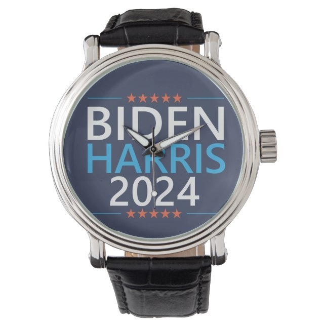 Relógio Biden Harris 2024 para a eleição do presidente dos (Frente)