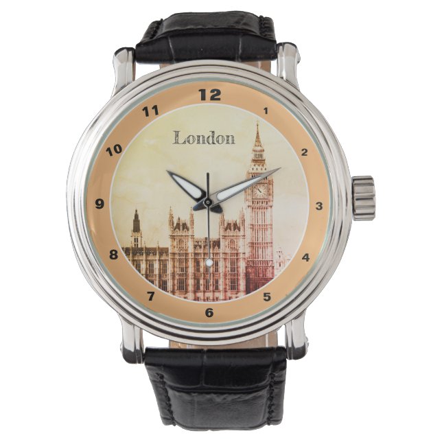 Relógio Big Ben Clock & London, Westminster / vintage UK (Frente)