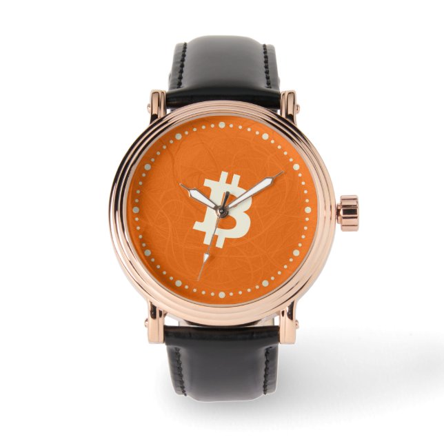 Relógio Bitcoin Classic Orange (Neuron) (Frente)