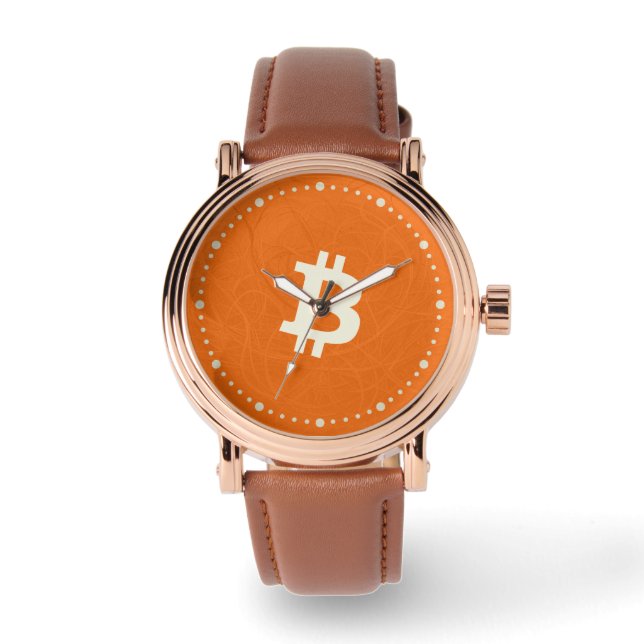 Relógio Bitcoin Classic Orange (Neuron) (Frente)