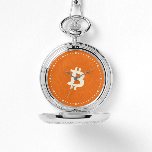Relógio Bitcoin Classic Orange (Neuron) (Frente)