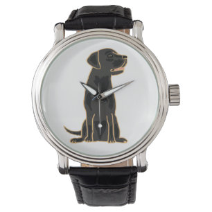 Relógio Black Labrador Retriever Art Watch