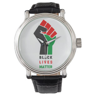 Relógio Black Lives Matter levantou o símbolo do punho Af