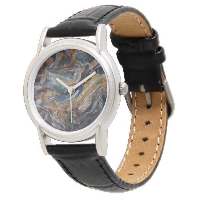 Relógio Black Mottled Pietersite (Angular)