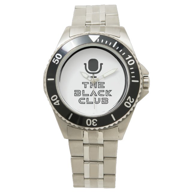 Relógio Black Steel Black Club Watch w/ Logotipo preto (Frente)