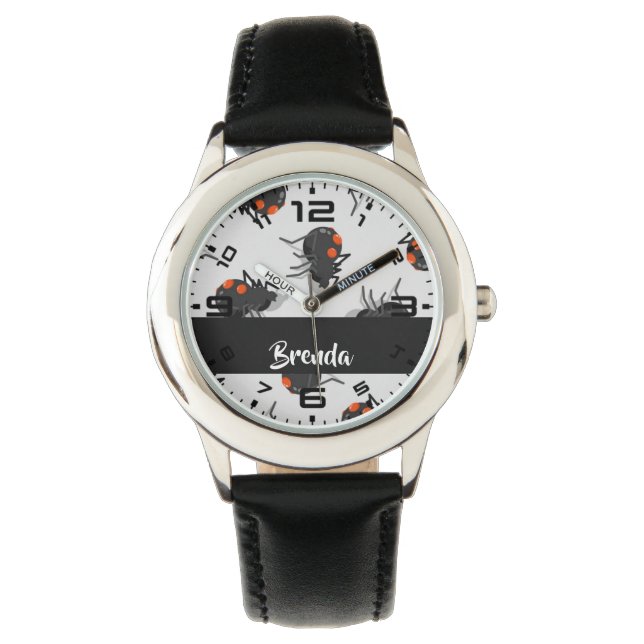 Relógio Black widow spider pattern (Frente)