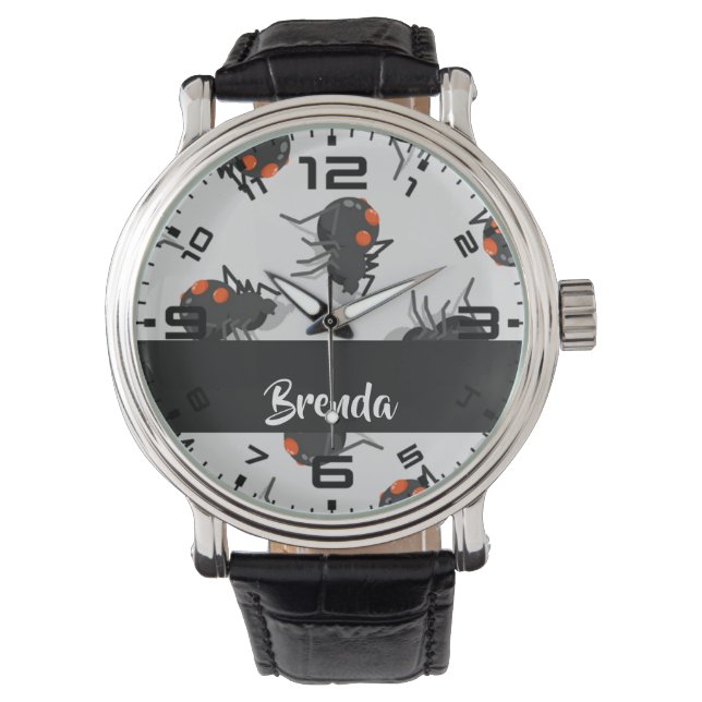 Relógio Black widow spider pattern (Frente)