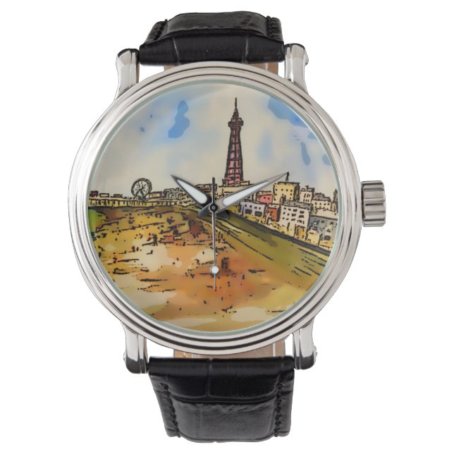 Relógio Blackpool Seaside Lancashire (Frente)