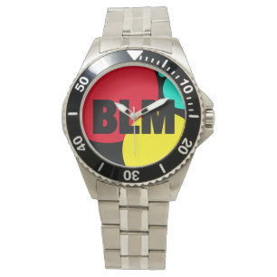 Relógio BLM, estamos juntos, cores personalizadas, solidar