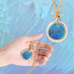 Relógio Blue feathers<br><div class="desc">Detalhe photo from blue era feathers - wonderful color,  everyone great for!</div>