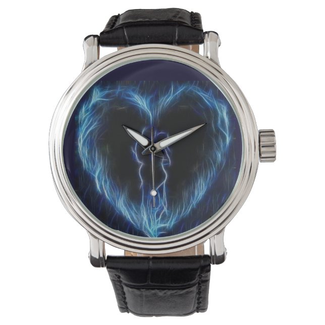 Relógio Blue Fire Heart Watch (Frente)