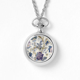 Relógio Blue Floral W.Morris Pattern Watch