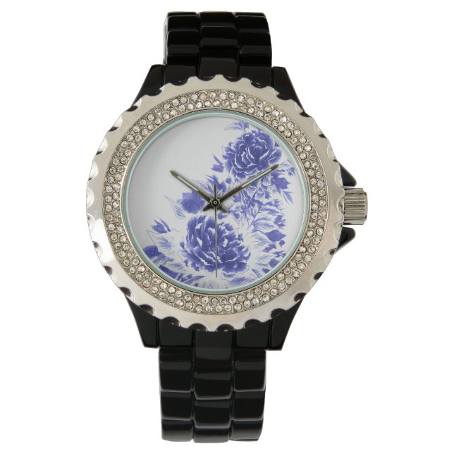 Relógio Blue Peony Watch (Frente)